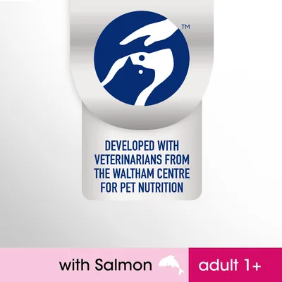 Developed with veterinarians from the Waltham Centre for Pet Nutrition. With Salmon. Adult 1+.