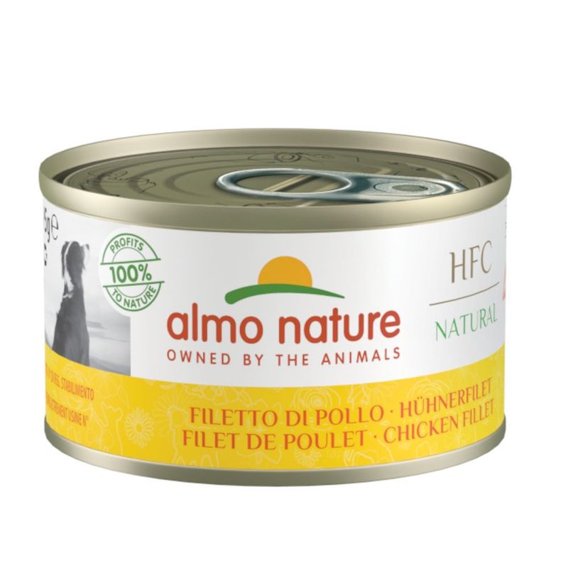 Croquettes Almo Nature HFC Adult XS-S 1,2 kg pour chien + boîtes HFC 12 x 95 g à 50 % de remise !