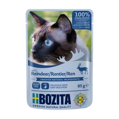 Bozita Bucățele în gelatină Pliculețe 12 x 85 g