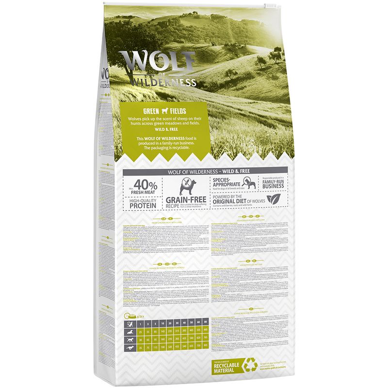 Wolf of Wilderness Adult "Green Fields" - Agnello
