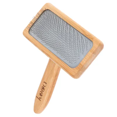 kooa Bamboo Slicker Brush - 15.5 x 12.2cm (L x W)