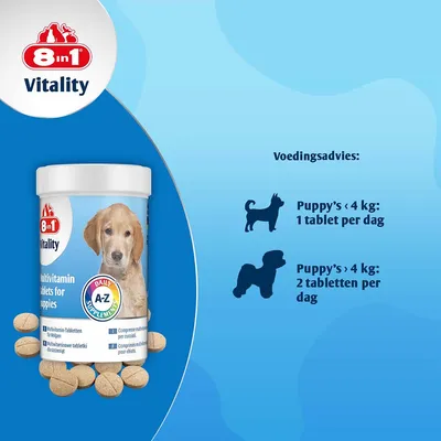 8in1 Vitaliteit Multivitamine Tabletten Puppy