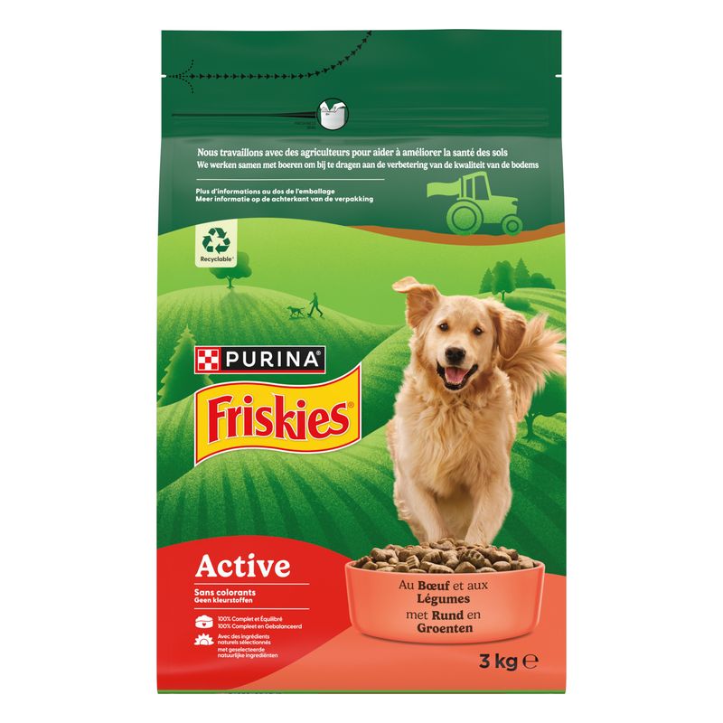 Purina Friskies VitaFit Adult Hond Active met Rund Hondenvoer