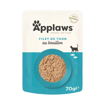 Paquet économique Applaws Cat Natural au bouillon 24 x 70 g