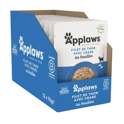 Paquet économique Applaws Cat Natural au bouillon 24 x 70 g