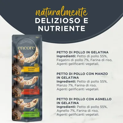 Provalo! Set misto Encore in gelatina in buste 5 x 50 g umido per gatti