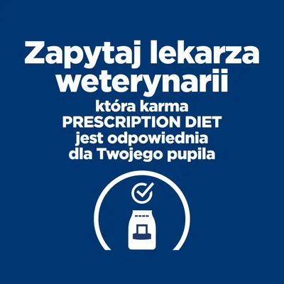 Zapytaj lekarza weterynarii która karma PRESCRIPTION DIET jest odpowiednia dla Twojego pupila