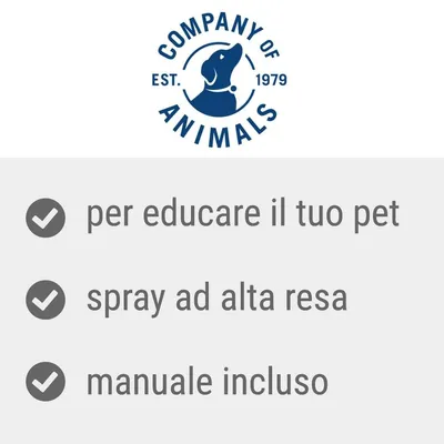 Company of Animals EST. 1979, per educare il tuo pet, spray ad alta resa, manuale incluso