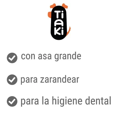 Tiaki. con asa grande, para zarandear, para la higiene dental