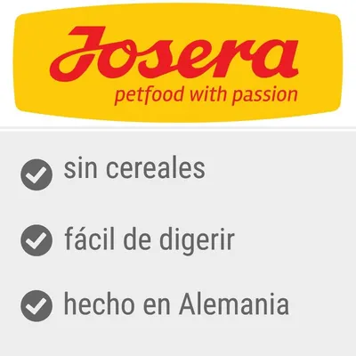 Josera petfood with passion. Sin cereales, fácil de digerir, hecho en Alemania.