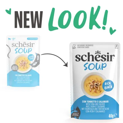 Schesir Sopa para gatos em saquetas 12 x 40 g