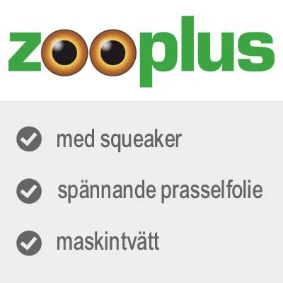 zooplus, med squeaker, spännande prasselfolie, maskintvätt