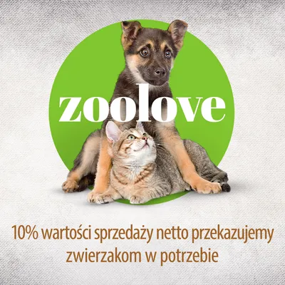 zoolove. 10% wartości sprzedaży netto przekazujemy zwierzakom w potrzebie