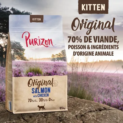 Purizon Kitten saumon, poulet - sans céréales pour chaton
