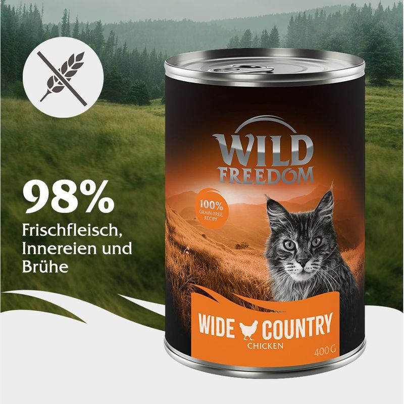 Wild Freedom Adult 6 x 200 g - getreidefreie Rezeptur