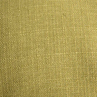 Gulgrøn tekstiloverflade med synlig vævet struktur, egnet som materialeprøve til produktvalg.