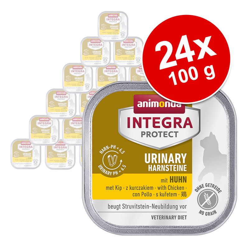 Ekonomično pakiranje animonda Integra Protect Adult Urinary struvitni kamenci - 24x100 g