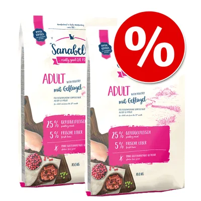 Sanabelle Dry Cat Food Economy Packs 2 x 10kg