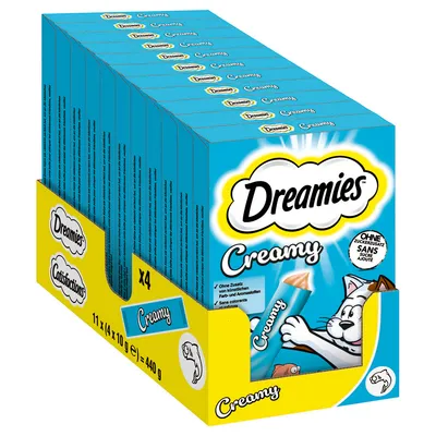 Dreamies Creamy Snacks - Saver Pack: Salmon (44 x 10g) Dreamies Creamy Snacks - Saver Pack: Salmon (44 x 10g)