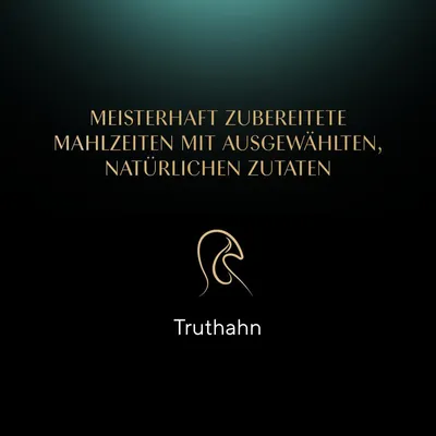 Meisterhaft zubereitete Mahlzeiten mit ausgewählten, natürlichen Zutaten. Truthahn.