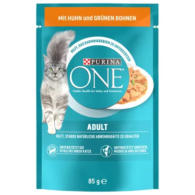 40 x 85 g PURINA ONE Adult + 13 x 85 g odgovarajuća mokra hrana gratis!