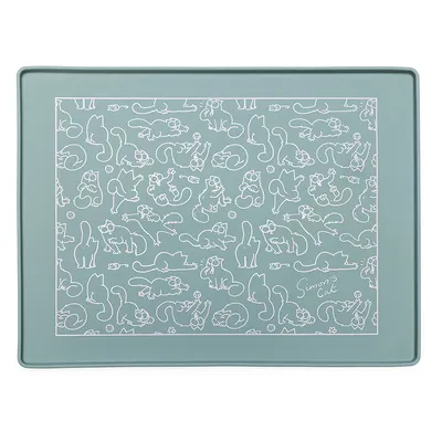 Simon's Cat Bowl Mat, turkis