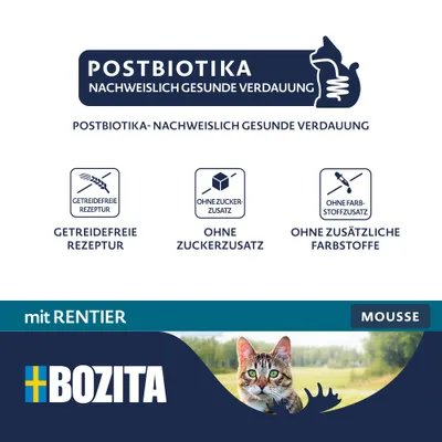 Bozita Mousse Postbiotics 12 x 85 g