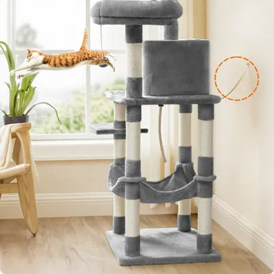 Feandrea Cat Tree – Light Grey Feandrea Cat Tree – Light Grey