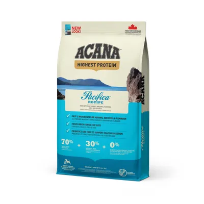 Acana Highest Protein, śledź, łosoś i flądra - 11,4 kg