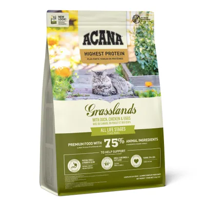 Acana Cat Highest Protein z kurczakiem, kaczką, indykiem i przepiórką - 1,8 kg