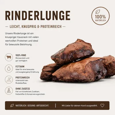 Sparpaket George & Bobs Hundesnacks 3 x 200 g - Rinderlunge