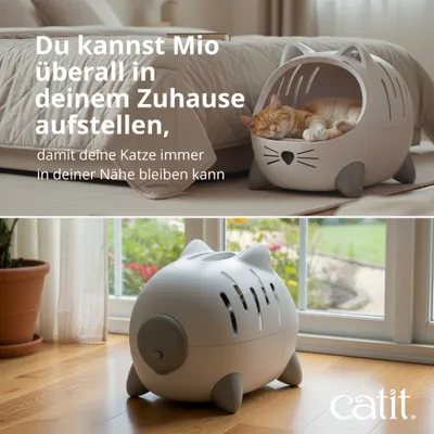 Du kannst Mio überall in deinem Zuhause aufstellen, damit deine Katze immer in deiner Nähe bleiben kann. catit. Du kannst Mio überall in deinem Zuhause aufstellen, damit deine Katze immer in deiner Nähe bleiben kann. catit.