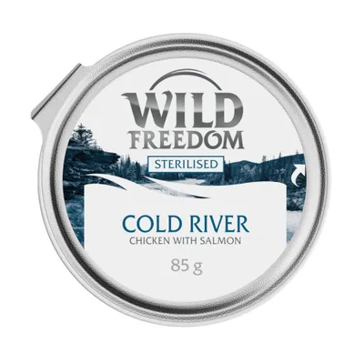 Wild Freedom Adulte Stérilisé barquette 6 x 85 g - Cold River saumon et poulet Wild Freedom Adulte Stérilisé barquette 6 x 85 g - Cold River saumon et poulet