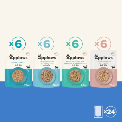 Applaws Cat Natural Fischauswahl in Brühe 24 x 70 g - Fischauswahl (4 Varianten) Applaws Cat Natural Fischauswahl in Brühe 24 x 70 g - Fischauswahl (4 Varianten)