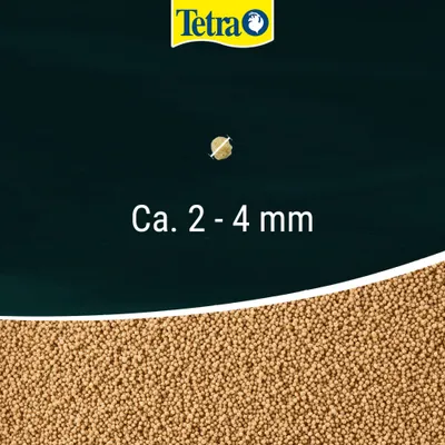 Tetra. Futterpellets mit einer Größe von ca. 2-4 mm. Tetra. Futterpellets mit einer Größe von ca. 2-4 mm.