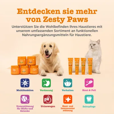 Entdecken Sie Zesty Paws Nahrungsergänzungsmittel für Haustiere: Multifunktion, Verdauung, Verhalten, Haut & Fell, Hüfte und Gelenke, Urinwege, Immununterstützung, Zahnpflege. Entdecken Sie Zesty Paws Nahrungsergänzungsmittel für Haustiere: Multifunktion, Verdauung, Verhalten, Haut & Fell, Hüfte und Gelenke, Urinwege, Immununterstützung, Zahnpflege.