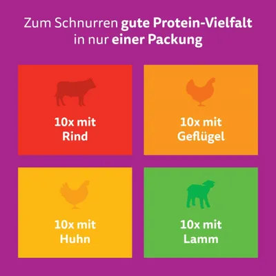 Whiskas 1+ Adult Frischebeutel 40 x 85 g - Klassische Auswahl in Sauce (4 Sorten) Whiskas 1+ Adult Frischebeutel 40 x 85 g - Klassische Auswahl in Sauce (4 Sorten)