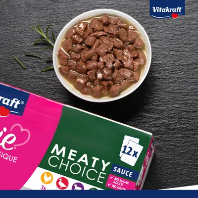 Vitakraft Poésie Classic Sauce Mixpakket - 12 x 85 g - Saus (Kip, Eend, Lam, Wild) Vitakraft Poésie Classic Sauce Mixpakket - 12 x 85 g - Saus (Kip, Eend, Lam, Wild)