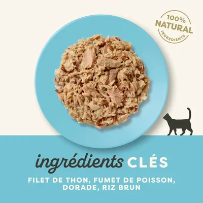 Applaws Cat Natural en bouillon 12 x 70 g - filet de thon, dorade Applaws Cat Natural en bouillon 12 x 70 g - filet de thon, dorade