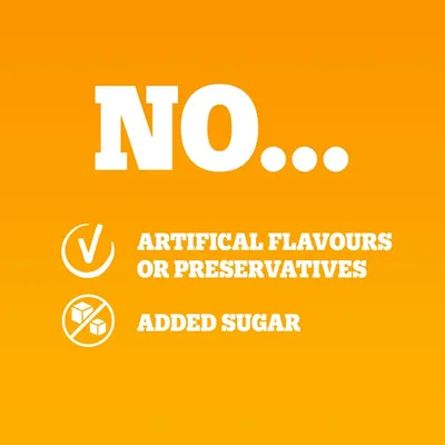 No artificial flavours or preservatives, no added sugar.