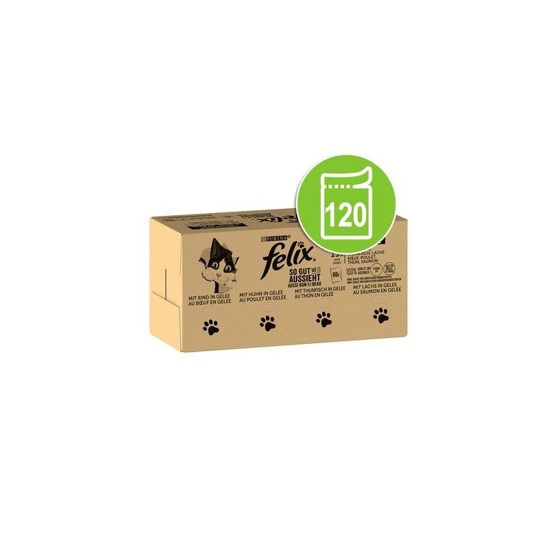 Voordeelpakket Felix Elke Dag Feest 120 x 85 g Kattenvoer