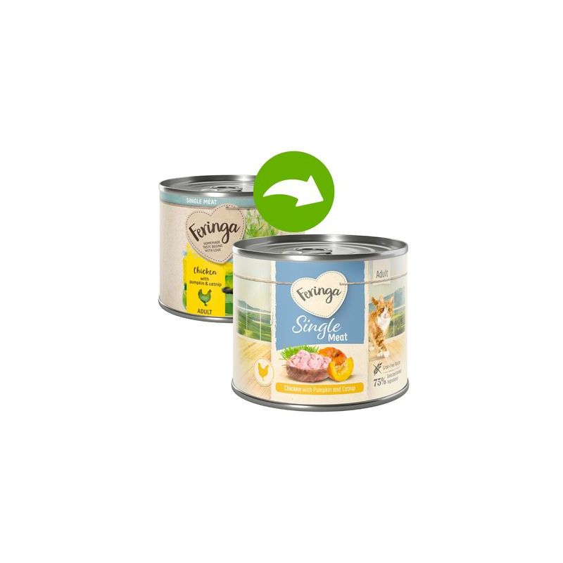 Feringa Single Meat Menus 6 x 200 g pour chat