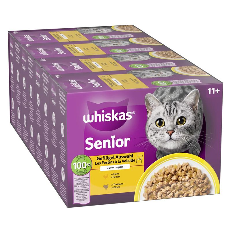 Whiskas Senior 12 x 85 g saquetas para gatos