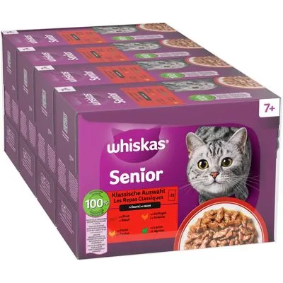 Megapack Whiskas Senior Maaltijdzakjes 48 x 85 g