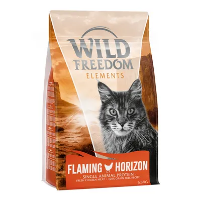 Wild Freedom Elements Flaming Horizon, yksittäinen eläinproteiini, tuoretta kananlihaa, 100 % viljaton resepti, 6,5 kg.