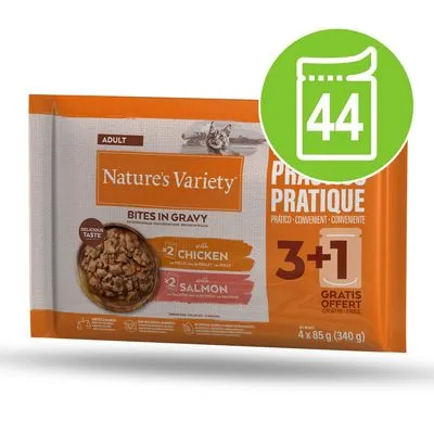 Nature's Variety Bites i sås Adult 44 x 85 g