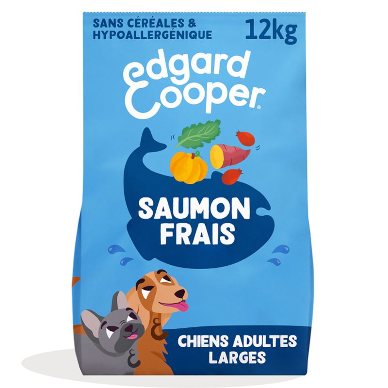 Edgard & Cooper Large Adult Dog Saumon sans céréales