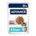 Advance Kitten con pavo comida húmeda para gatos