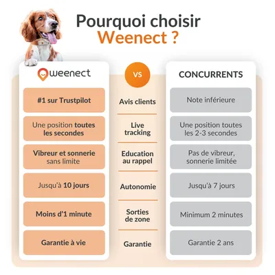 Weenect animal de compagnie GPS Tracker XS pour chien