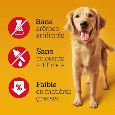 Sans arômes artificiels, sans colorants artificiels, faible en matières grasses